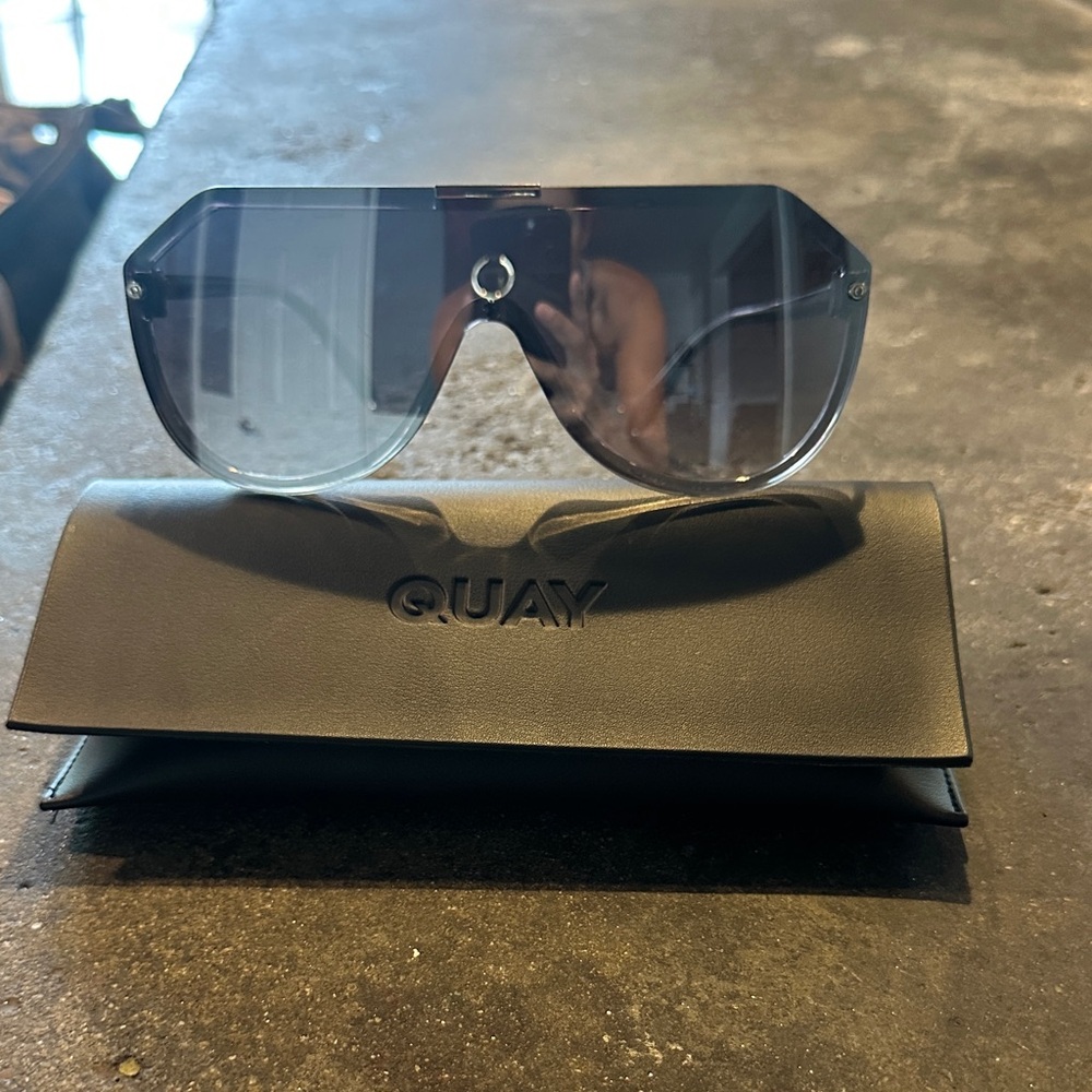 Quay Australia Silver Frame Sunglasses